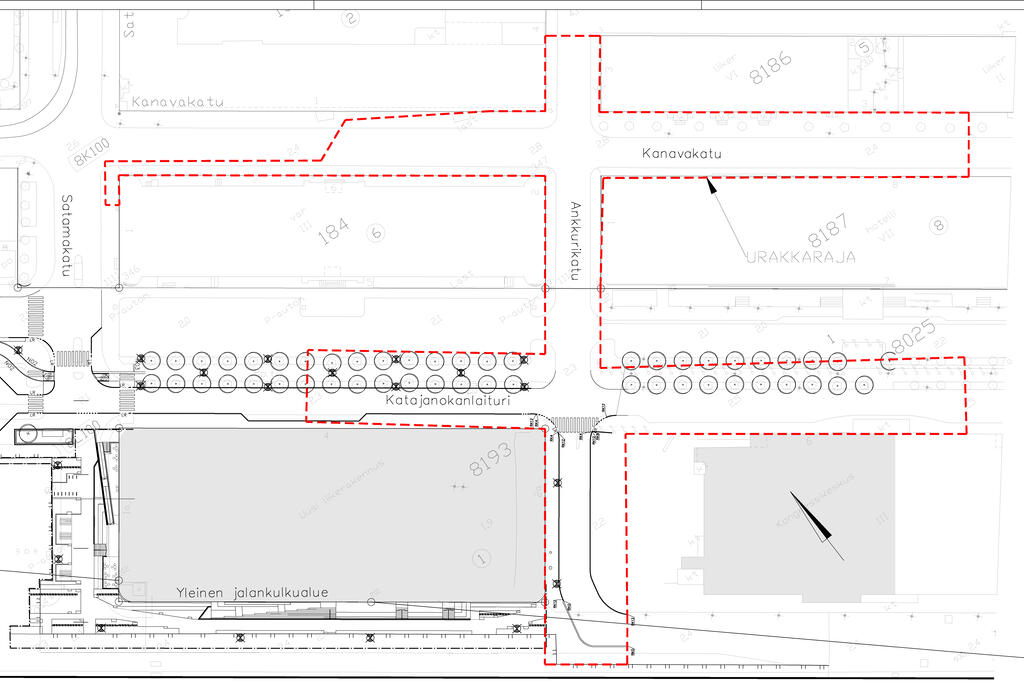 Katajanokanlaituri 4 -korttelin katujen rakentaminen parantaa liikenteen sujuvuutta.