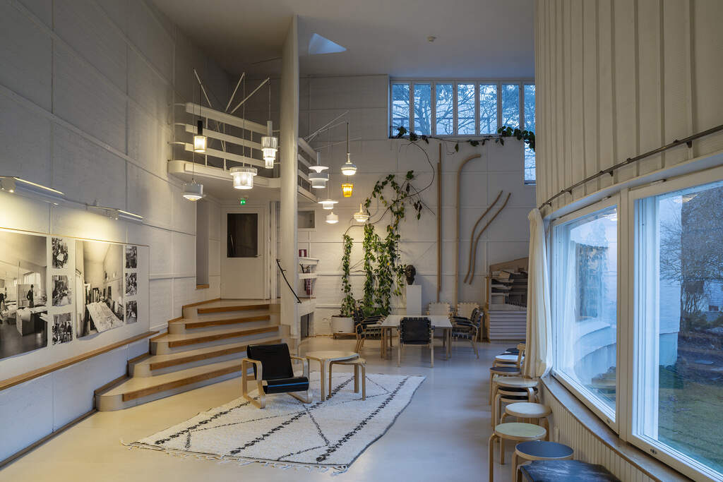 Alvar Aallon suunnittelema studio Munkkiniemessä.
