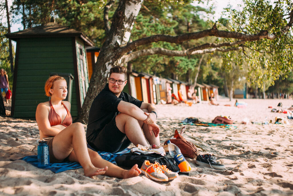 Pihlajasaari island is located in front of Hernesaari island, about 10 minutes’ travel by sea from the mainland. It is one of the most popular islands that Helsinki residents like to visit in the summer.  Photo: Konsta Linkola