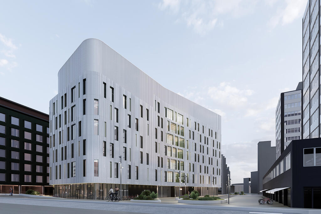The future Kamppi Health and Well-being Centre is located next to Sähkötalo at Salomonkatu 8. Photo: YIT