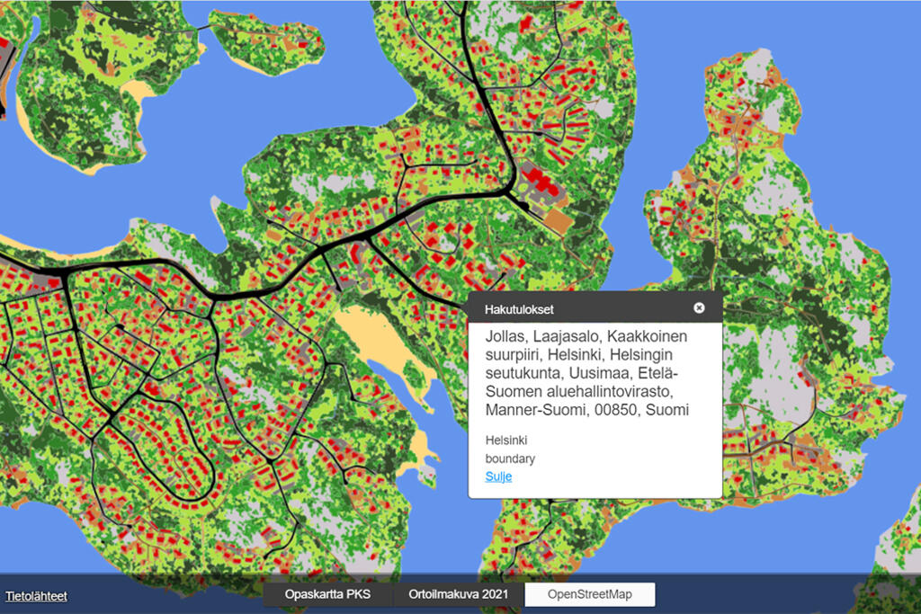 Kolmasosa pääkaupunkiseudusta rakennettua kertoo tekoälyllä tuotettu  maanpeiteaineisto | Helsingin kaupunki