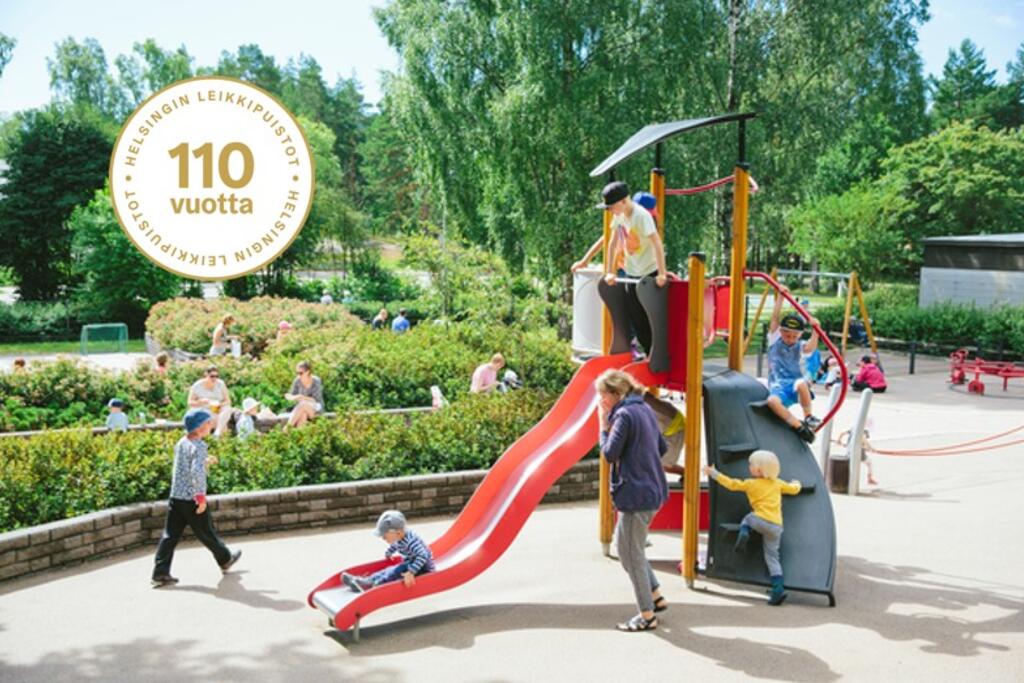 The Helsinki playgrounds invite all children to play! Photo: Konsta Linkola