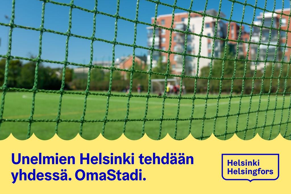 Arabianrannan tekonurmikenttä on kaupunkilaisten äänestämä ja kaupungin toteuttama OmaStadi-ehdotus.  Kuva: Helsingin kaupunki.