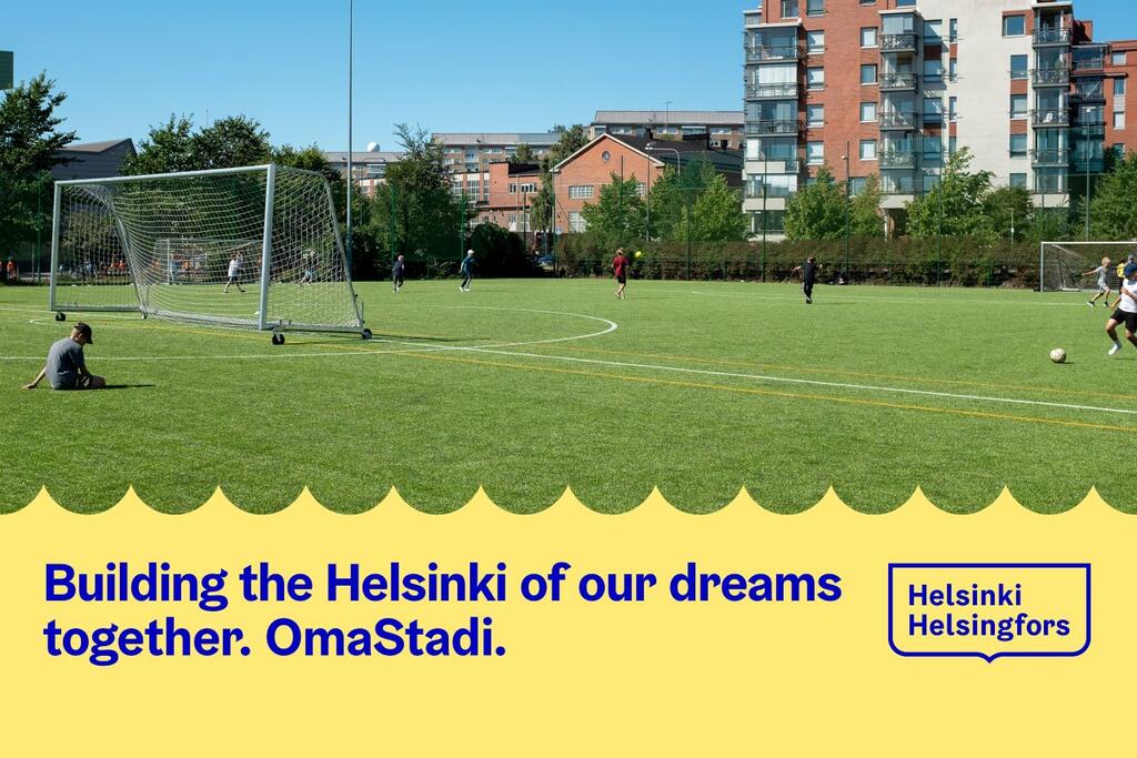 One of the OmaStadi proposals voted on by Helsinki residents and implemented by the City of Helsinki is the artificial turf field in Arabianranta.  Photo: City of Helsinki.