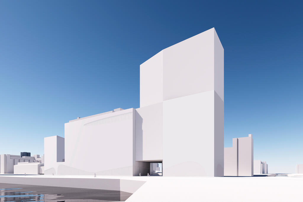 Norr om Supercells nuvarande kontorsbyggnad planeras ett kontorshus med cirka 12–16 våningar.  Bild: Anttinen Oiva Arkkitehdit
