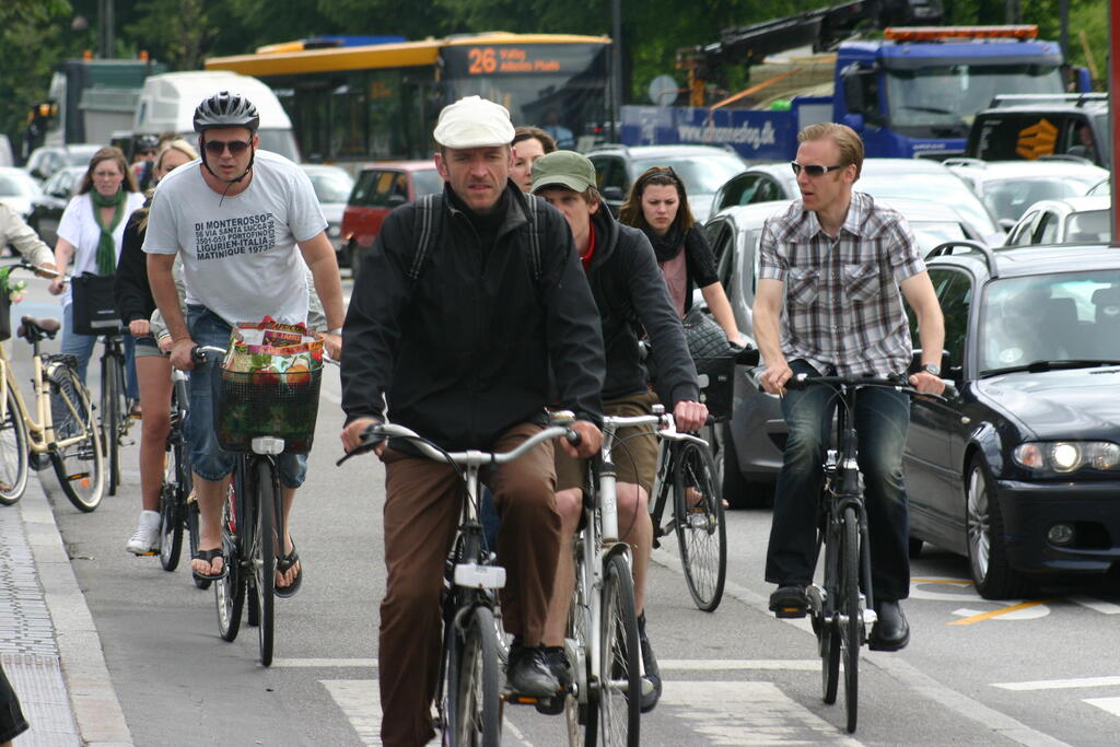 Kööpenhaminassa pyöräily on nopein ja helpoin tapa liikkua. Kuva: Kalle Vaismaa / Tampereen yliopisto