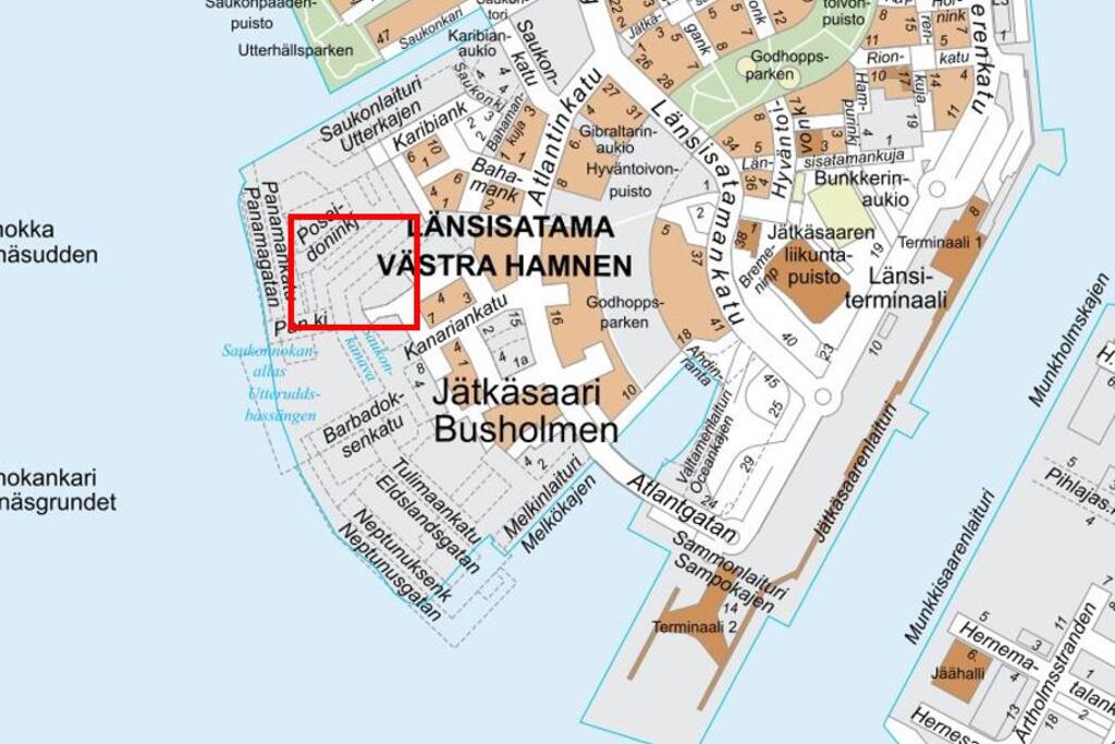 Urakka-alue kartalla. Kuva: Helsingin karttapalvelu