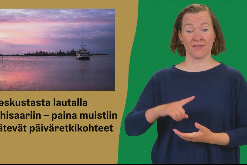 Lähisaariin pääset retkeilemään kätevästi keskustasta.  Kuva: Kuvakaappaus Helsinki-kanavalta.