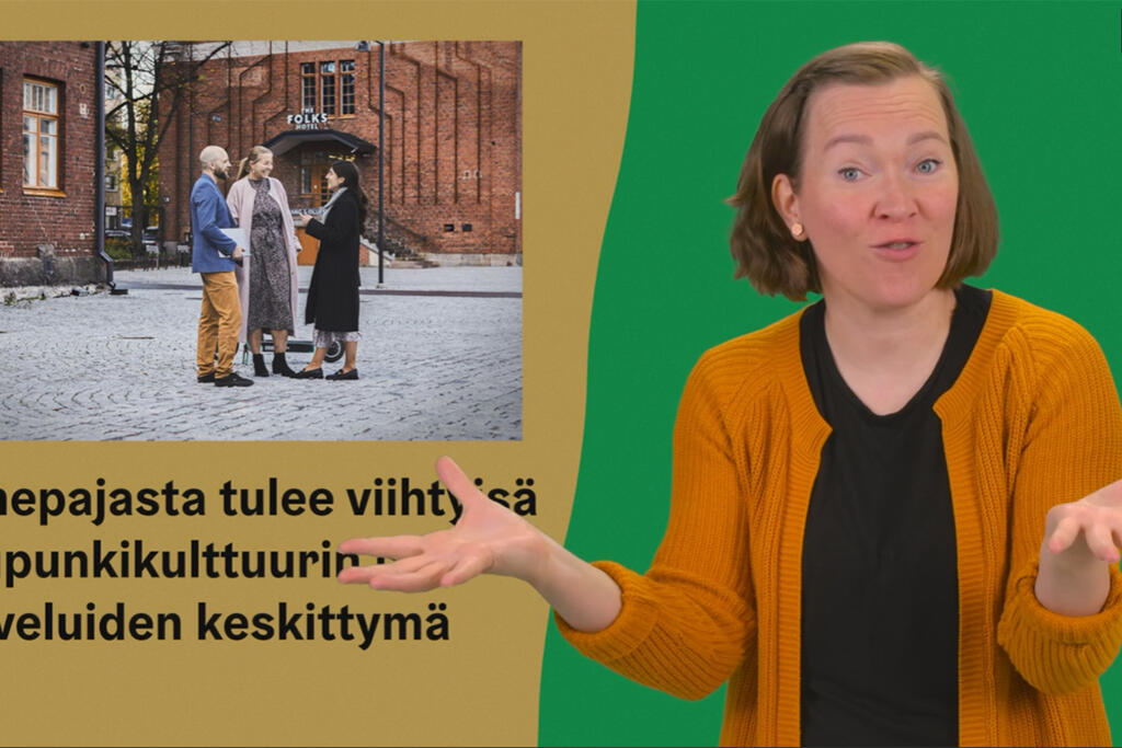 Vallilan Konepajasta rakentuu uusi palveluiden keskittymä. Kuva: Kuvakaappaus Helsinki-kanavalta.