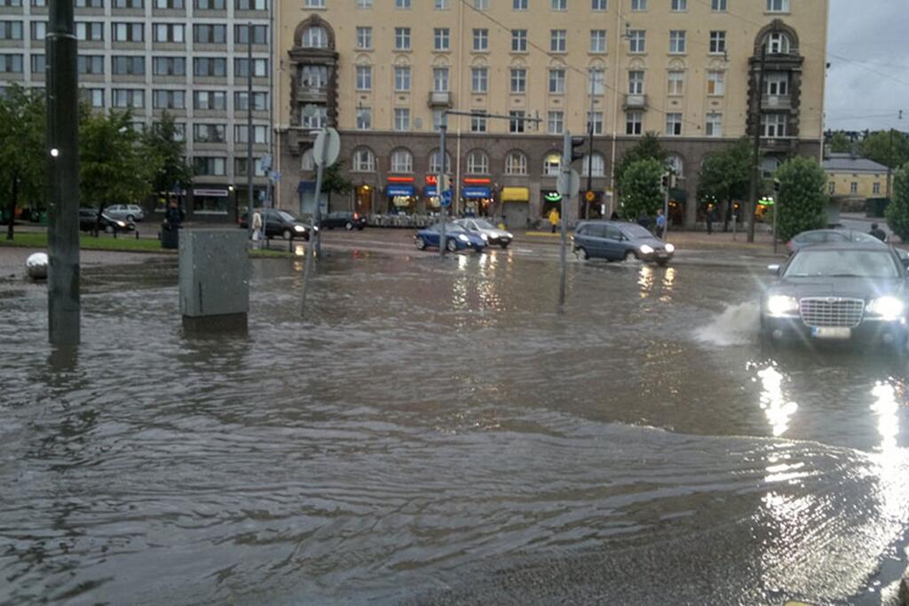 The online survey is used to find out residents' experiences of urban flooding in Helsinki.