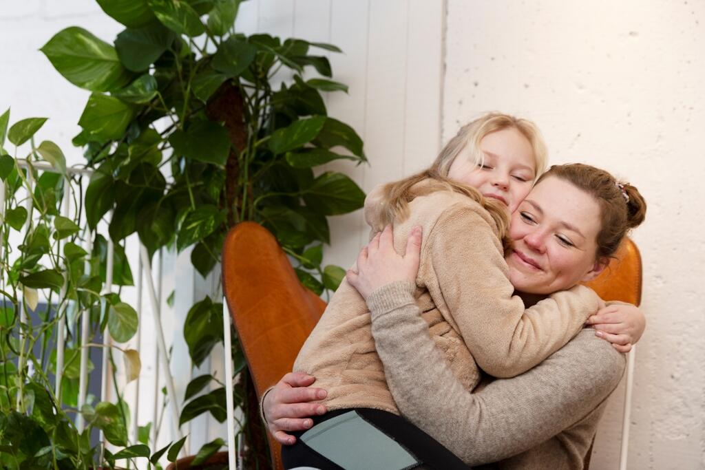 Adults can help children by listening and being present.  Photo: Kaisa Sunimento