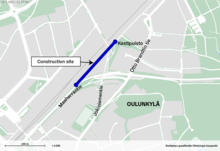 map of temporary routes