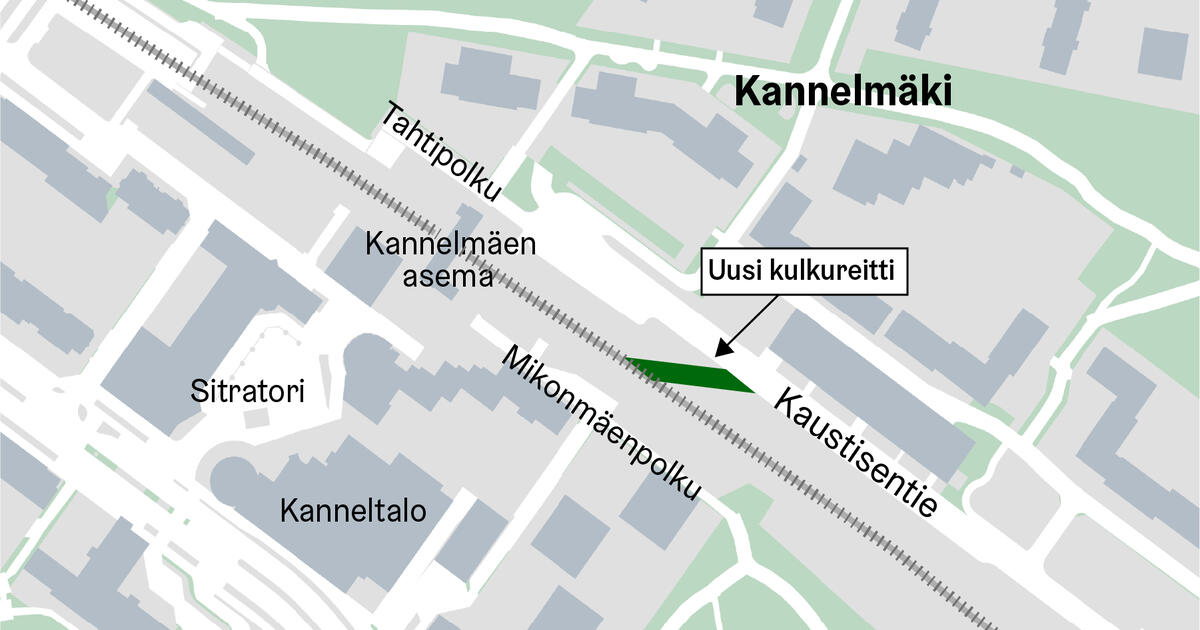 Kannelmäen aseman ympäristöä ja Sitratoria kunnostetaan | Helsingin kaupunki