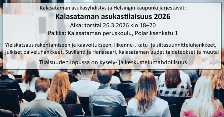 Mainos Kalasataman asukasillasta