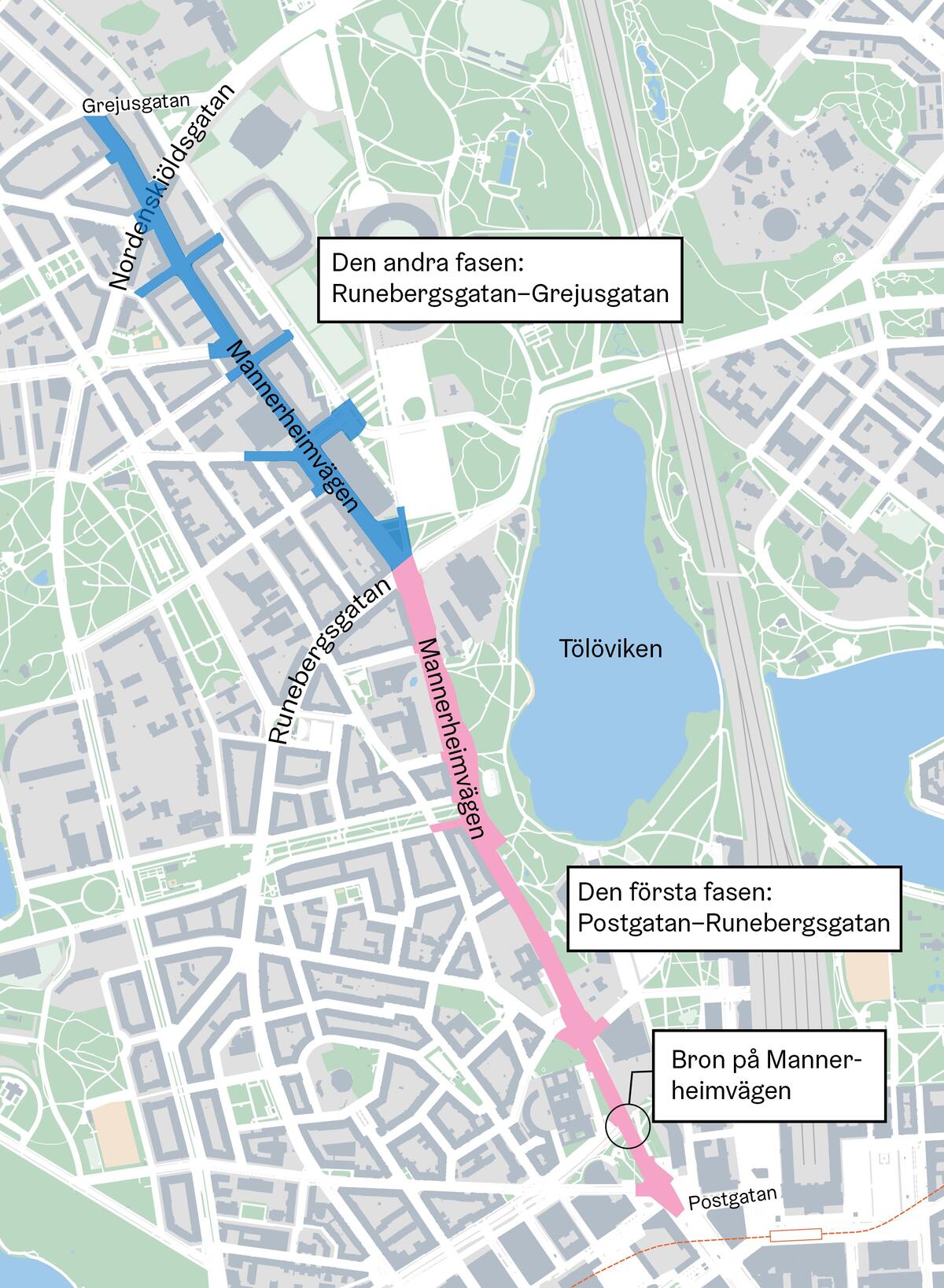 Totalrenoveringen kommer att genomföras i två faser. Bild: Helsingfors stad