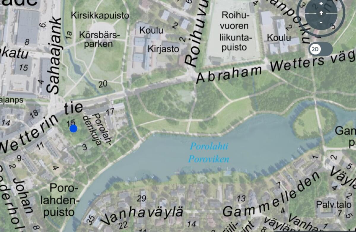 Uuden päiväkodin sijainti kartalla. Kuva: Helsingin kaupunki.