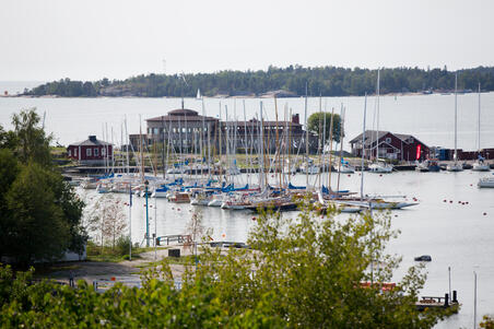 Merimaisema Kaivopuistosta.