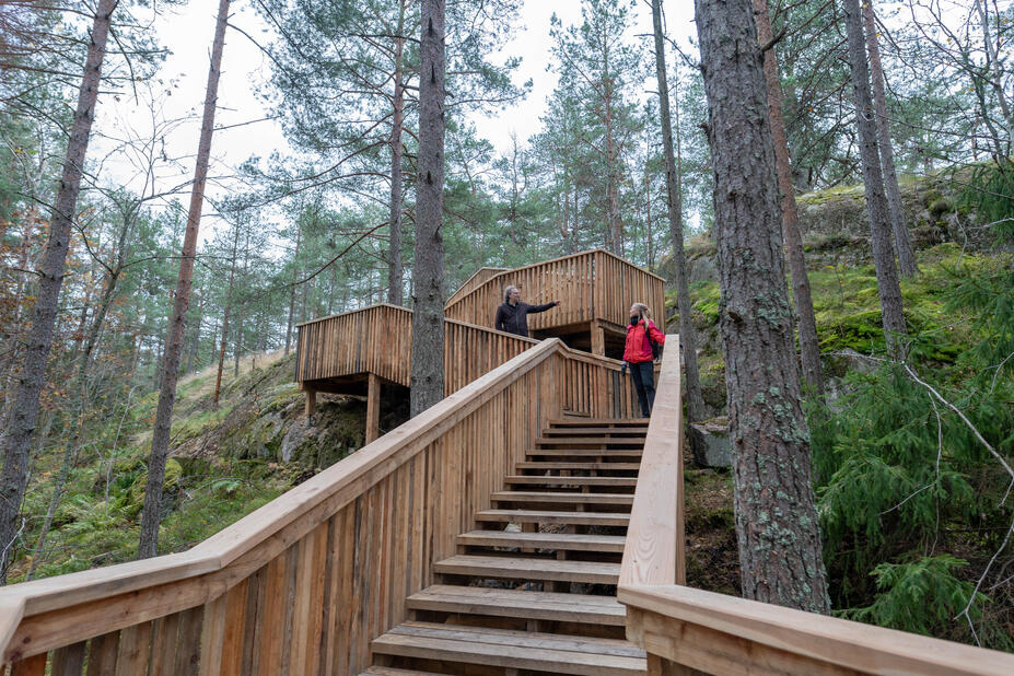 Portaat Stansvikin kaivosalueella.