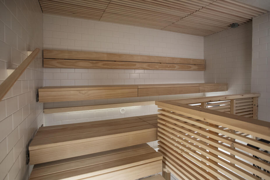 Private sauna on the second floor.