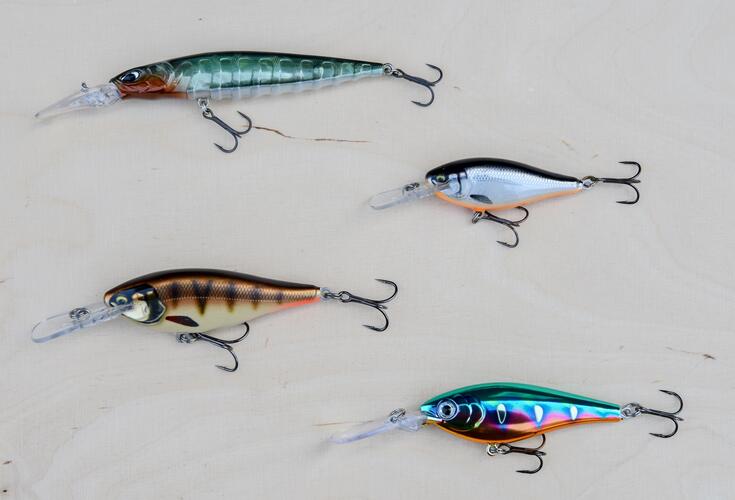 Crank bait -vaappuja.