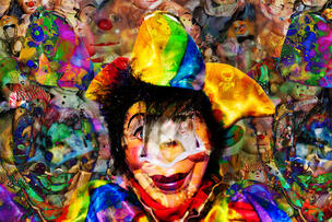 Värikäs pelle Milo maarannon kuvassa.