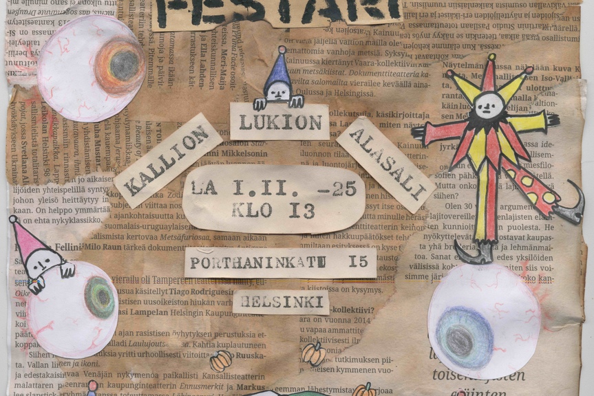 Musiikin lukiodiplomifestarien mainosjuliste.