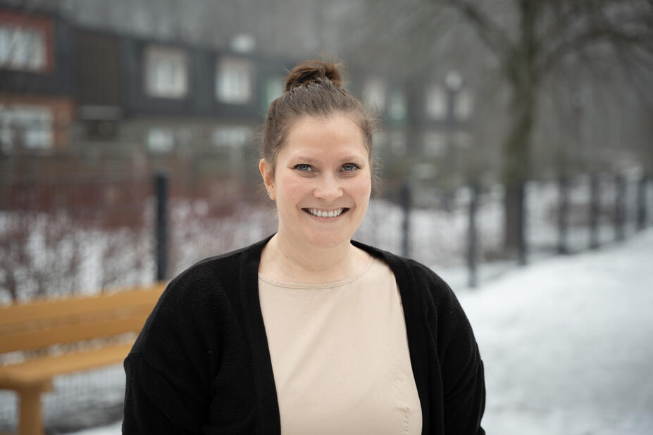 Linda Mattsson-Autio, lärare inom småbarnspedagogik vid daghemmet Malmgård.