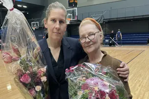 Vuoden 2023 Märsky Anna Eronen ja äidinkielen opettaja Sylvi Honkkila