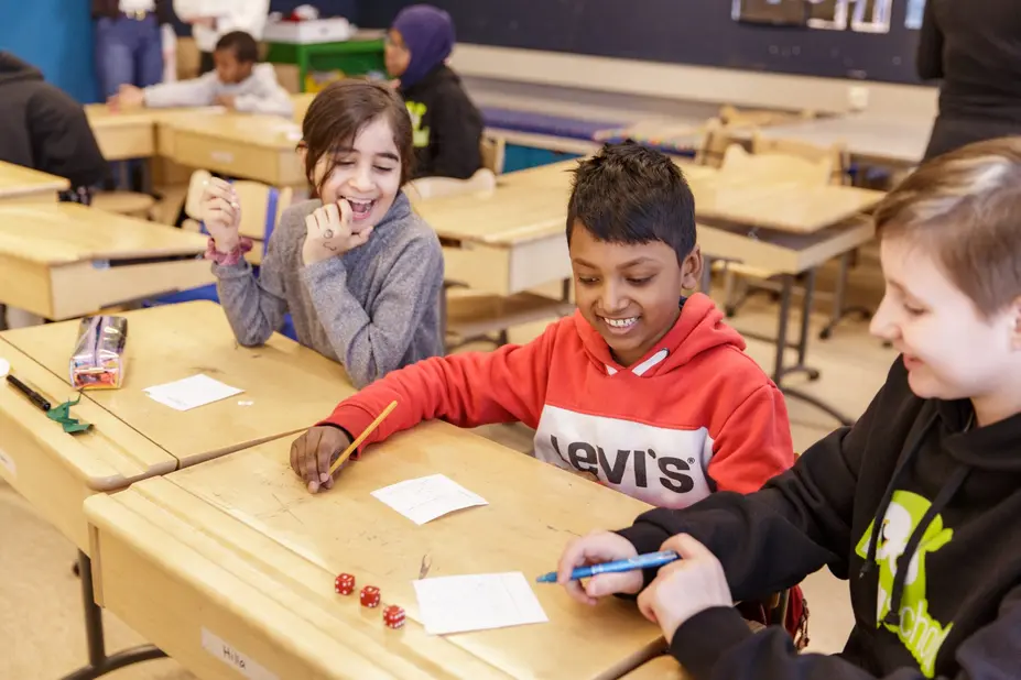 Pupils in classroom