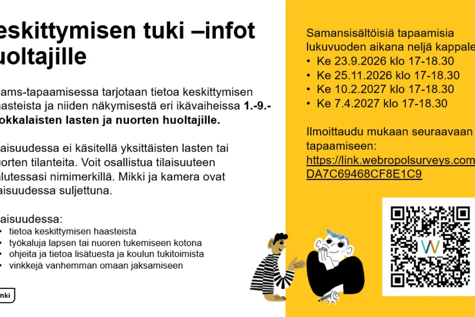 Keskittymisen tuki