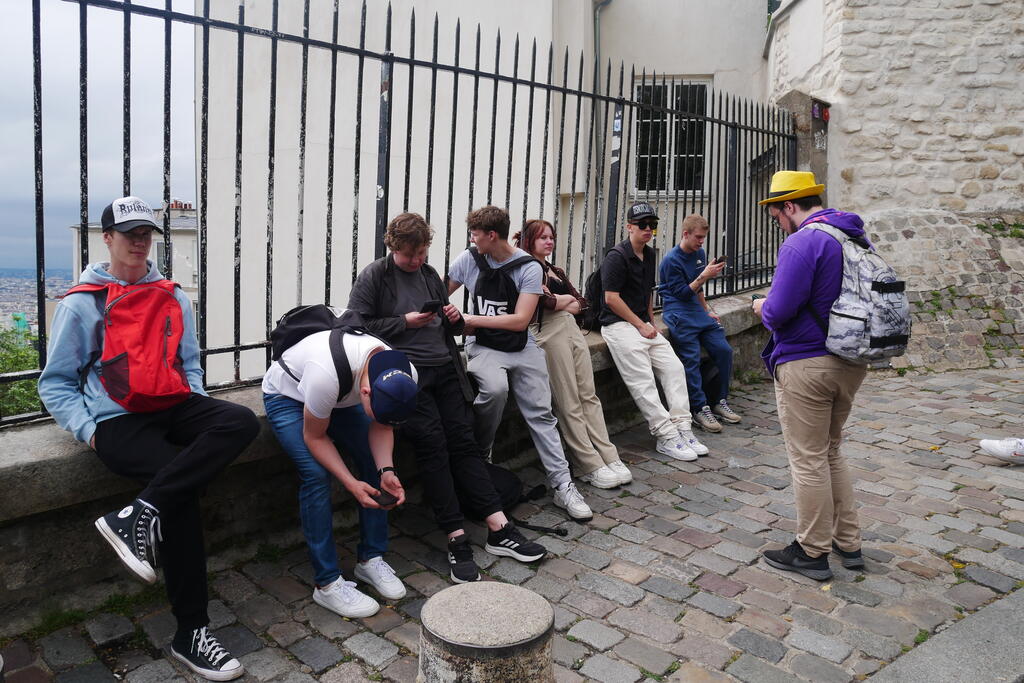 Melun opiskelijoita opintomatkalla Strasbourgissa. Kuva: Unni Ulmanen