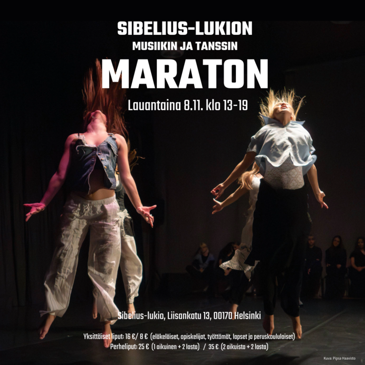 Sibelius-lukion Maraton-juliste