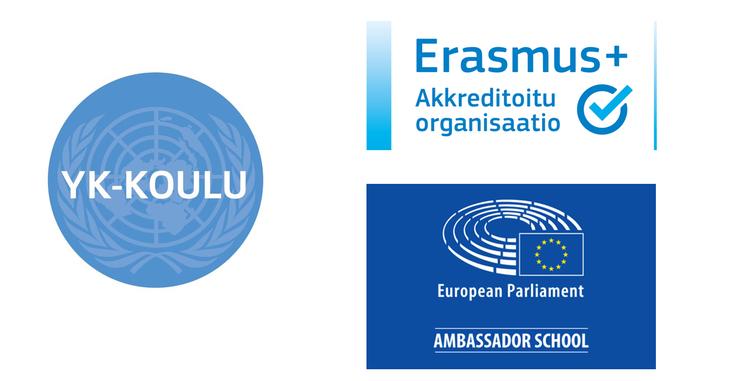 Kuvassa on yhteistyötahojen logoja.