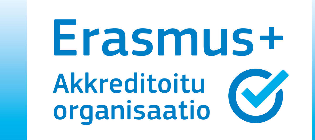 Erasmus+ Akkreditoitu organisaatio -logo