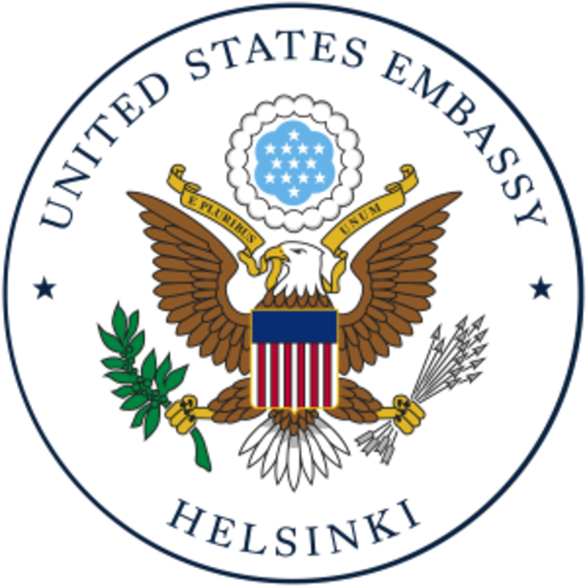Yhdysvaltain Suomen suurlähetystön logo