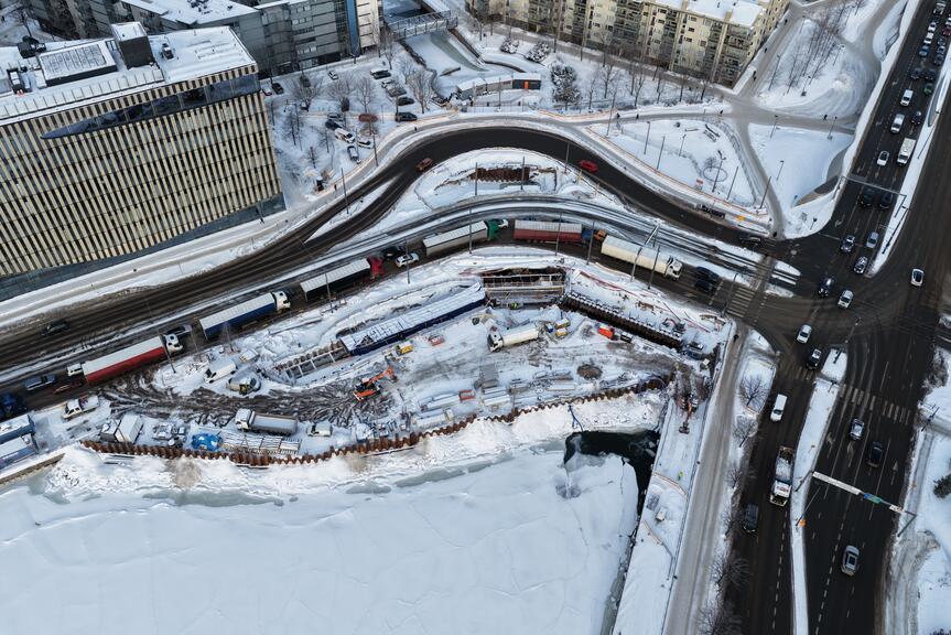 Jätkäsaaren kannaksen silta ja urakka-alue