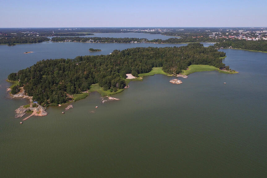 Aerial photo of Seurasaari