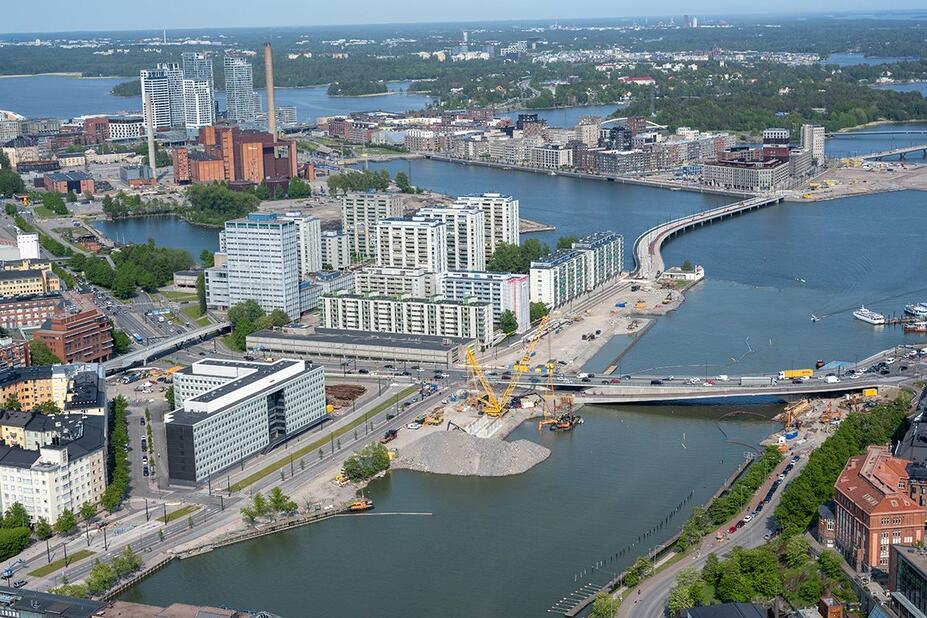 Ilmakuva Hakaniemenrannasta