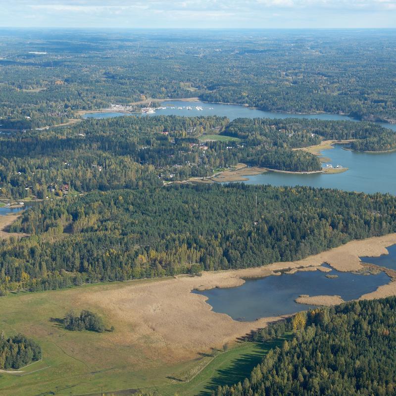 Aerial view of Östersundom