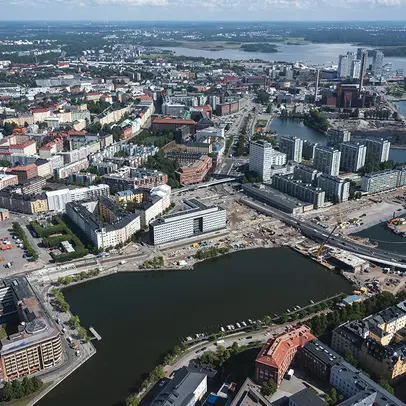 Ilmakuva Hakaniemenrannasta