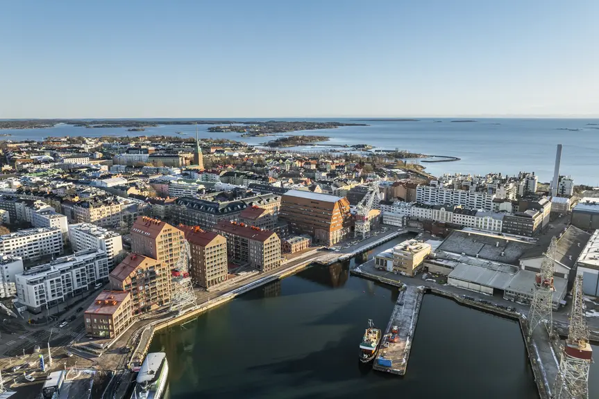 Ilmakuva Hietalahdenlaiturista