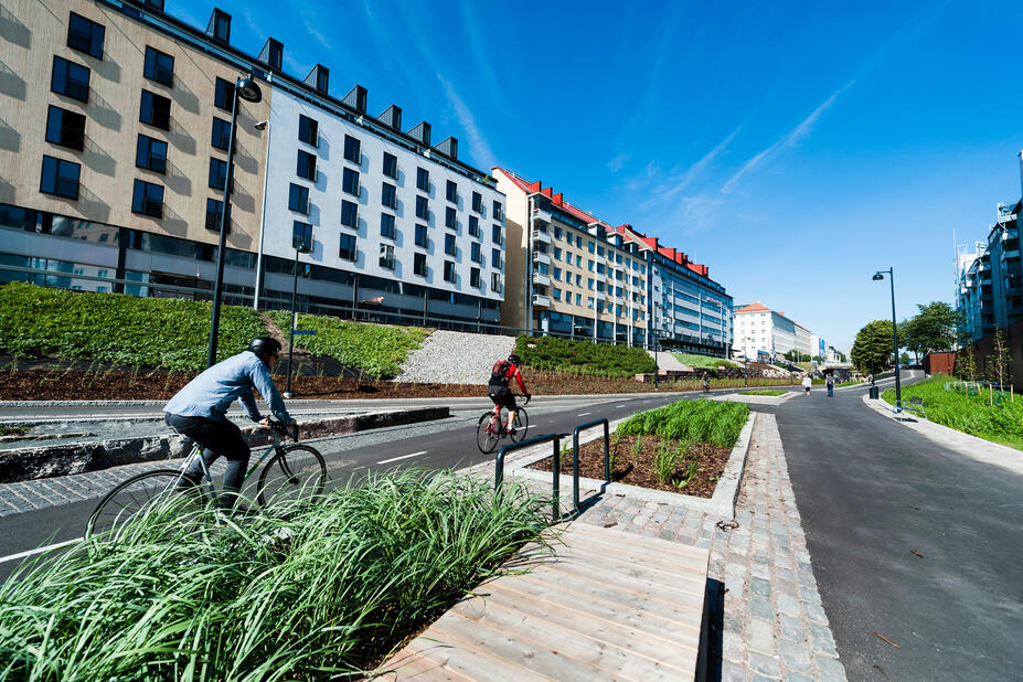 The city centre’s Baana in the summer.
