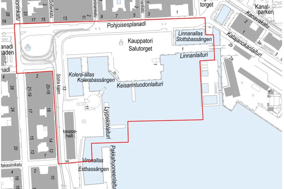 Karttakuva suunnittelualueesta