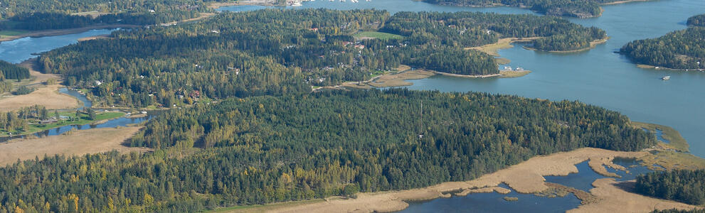 Aerial view of Östersundom