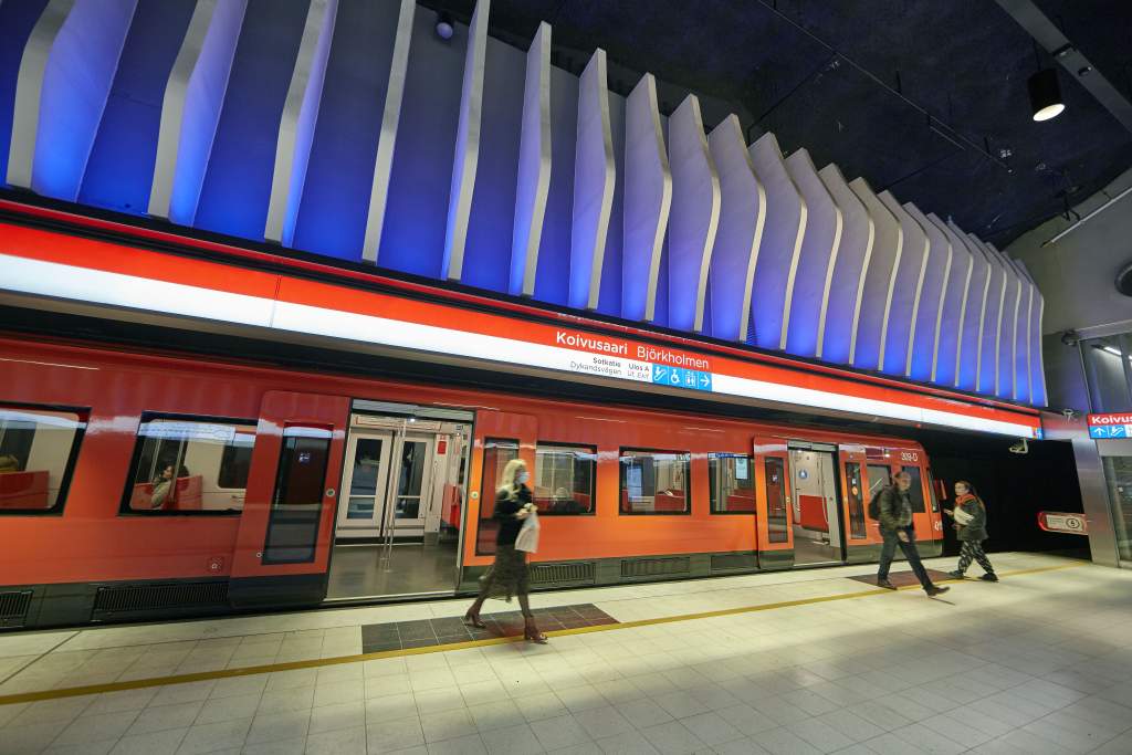 Björkholmens metrostation Bild: Riku Pihlanto