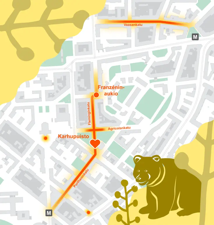 Kadut, jotka ovat kesäkatuja kesällä 2026.