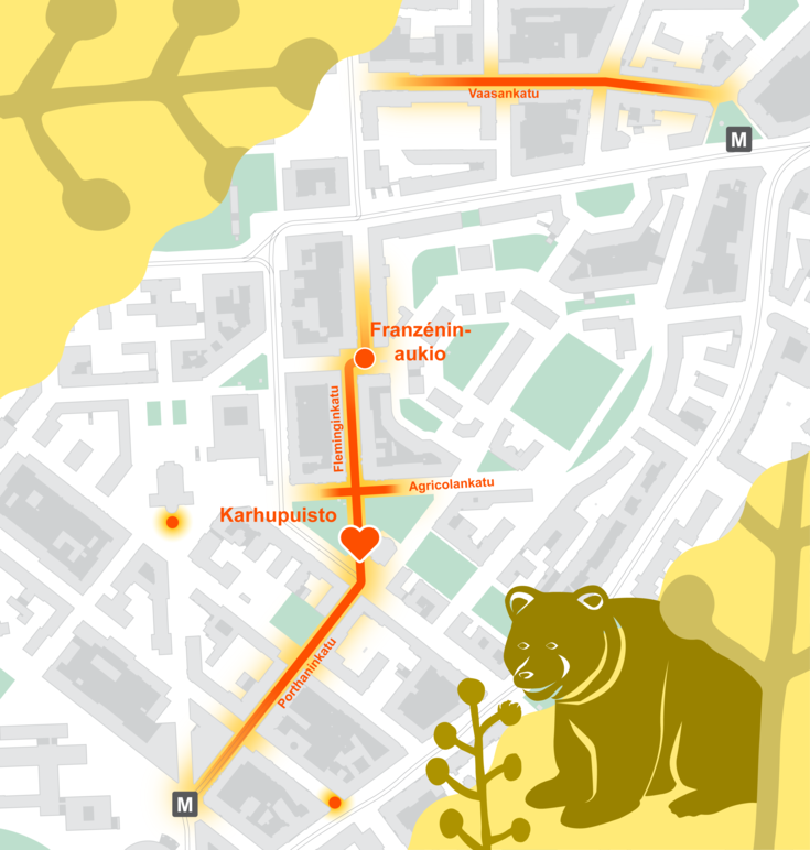 Kadut, jotka ovat kesäkatuja kesällä 2026.