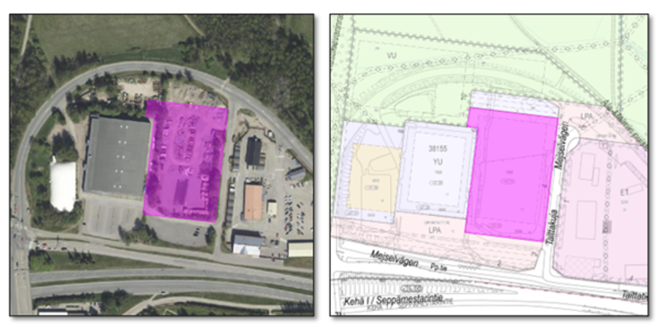 Tontti sijaitsee osoitteessa Talttatie 2.