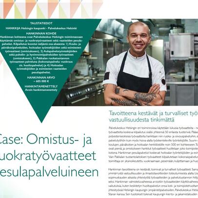 Canemure Case: Omistus- ja vuokratyövaatteet pesulapalveluineen