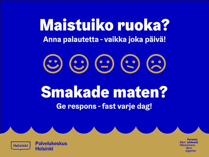 Asukasruokailun palautekyselyn mainos